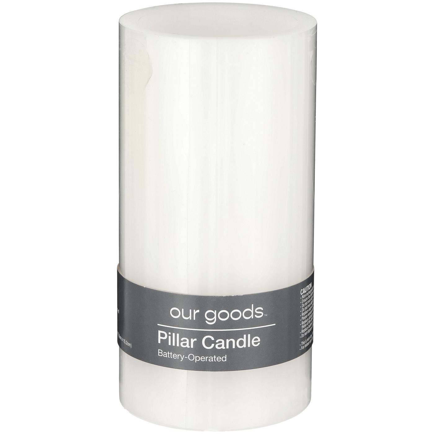 our goods LED Pillar Candle; image 2 of 2