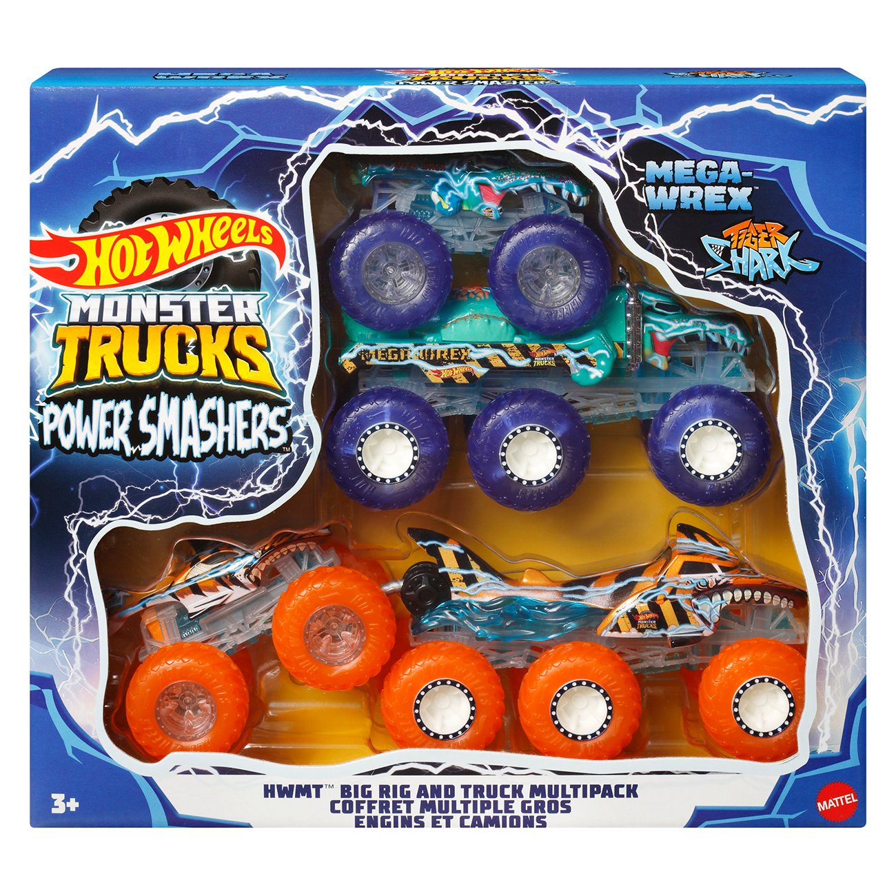 Hot Wheels Monster Trucks Glow store in the Dark Bundle