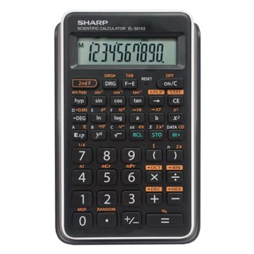 Sharp EL-501X2B-WH Scientific Calculator