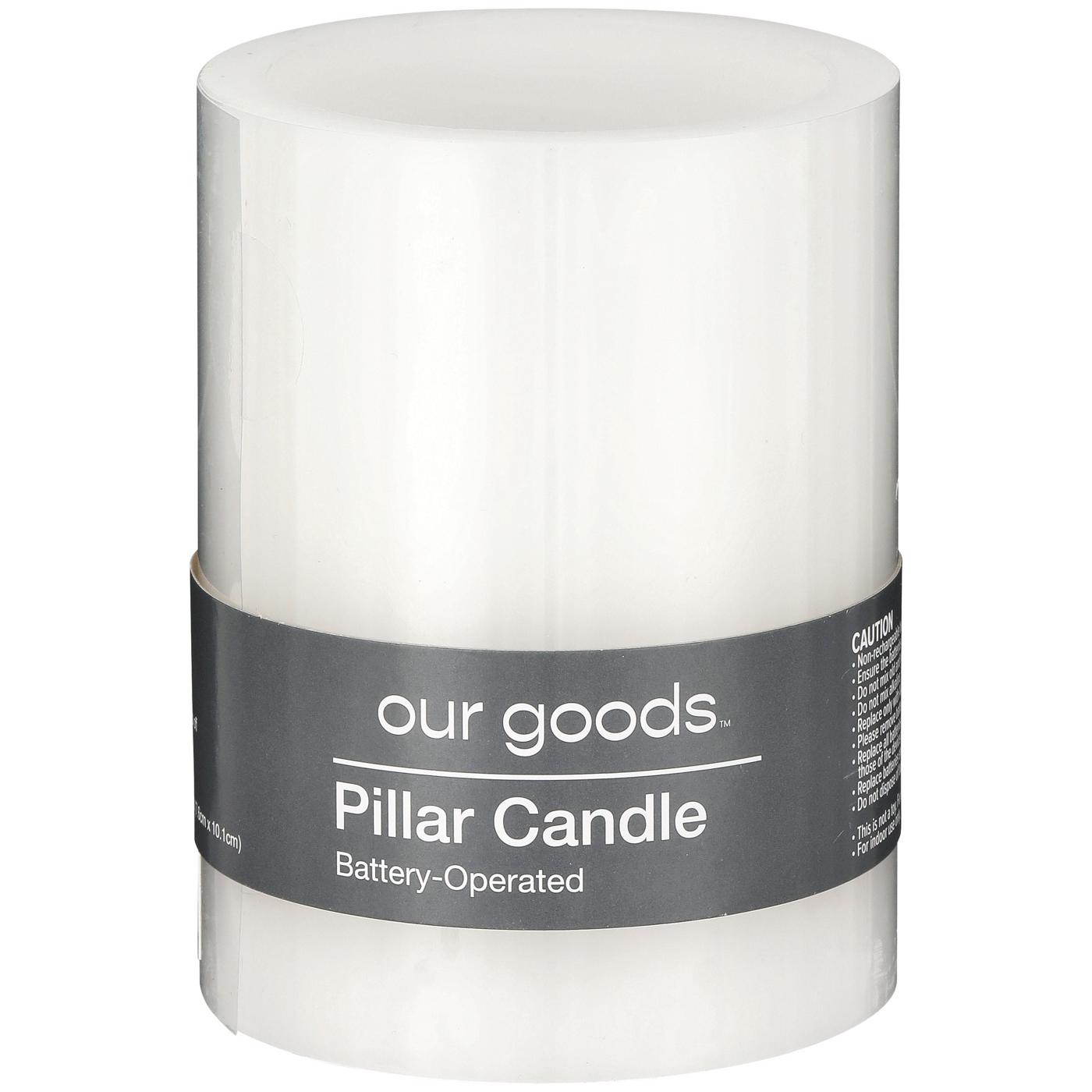 our goods LED Pillar Candle; image 1 of 2