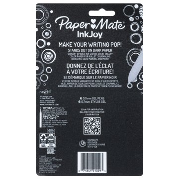 Paper Mate InkJoy Gel Bright Pens Medium Point, 6 ct