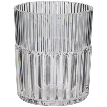 our goods Plastic Striped Tumbler - Short, 14 oz