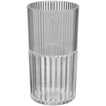 our goods Plastic Striped Tumbler - Tall, 25 oz