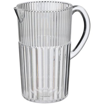 our goods Plastic Striped Pitcher, 2.4 qt