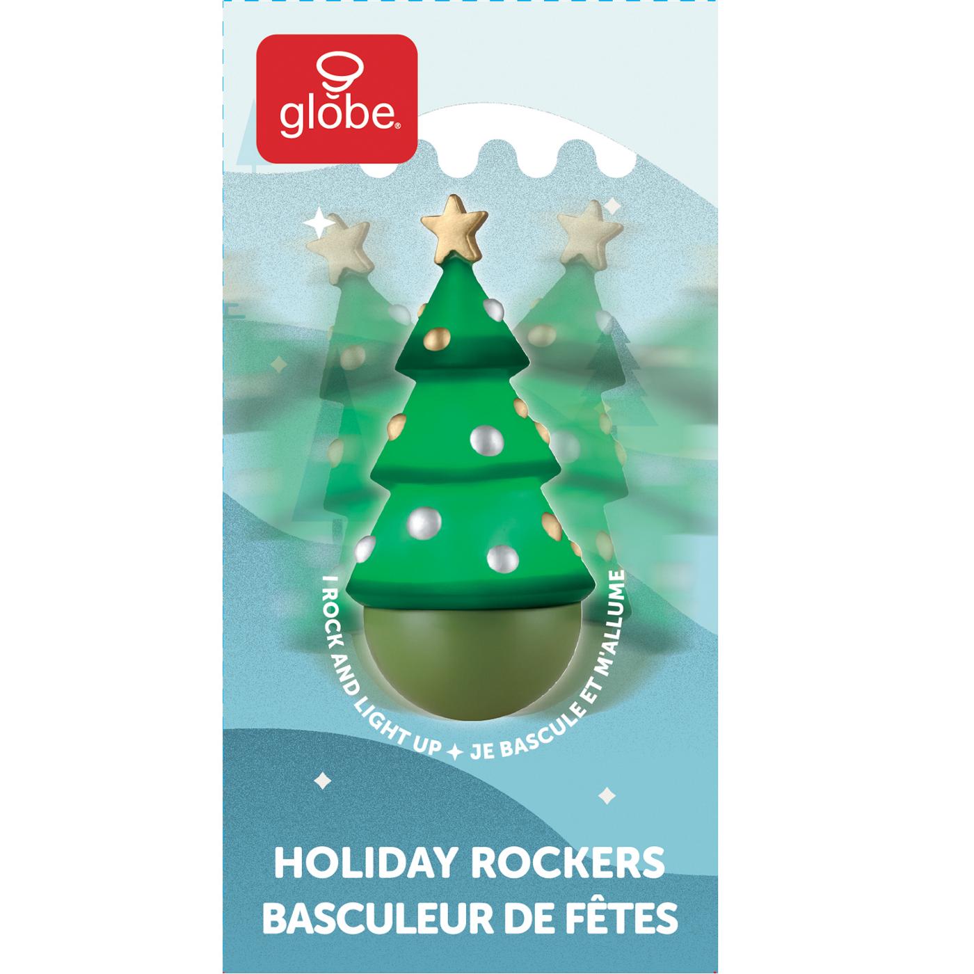 Globe Christmas Tree Light-Up Holiday Rocker; image 1 of 2