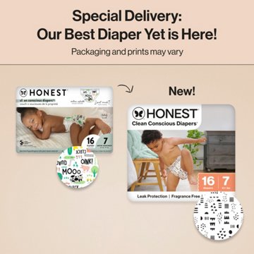 The Honest Company Clean Conscious Diapers Jumbo Pack - Size 7, Barnyard Print
