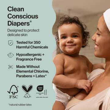 The Honest Company Clean Conscious Diapers Jumbo Pack - Size 7, Barnyard Print