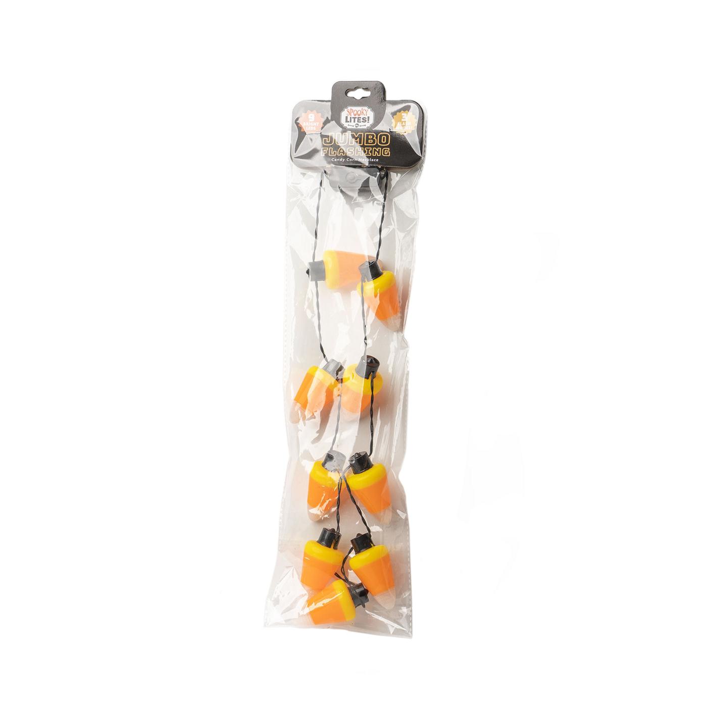 Lotsa Lites Candy Corn Halloween Necklace; image 1 of 3