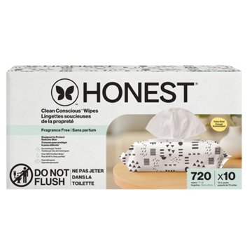 The Honest Company Sensitive Baby Wipes - Fragrance Free, 10 Pk