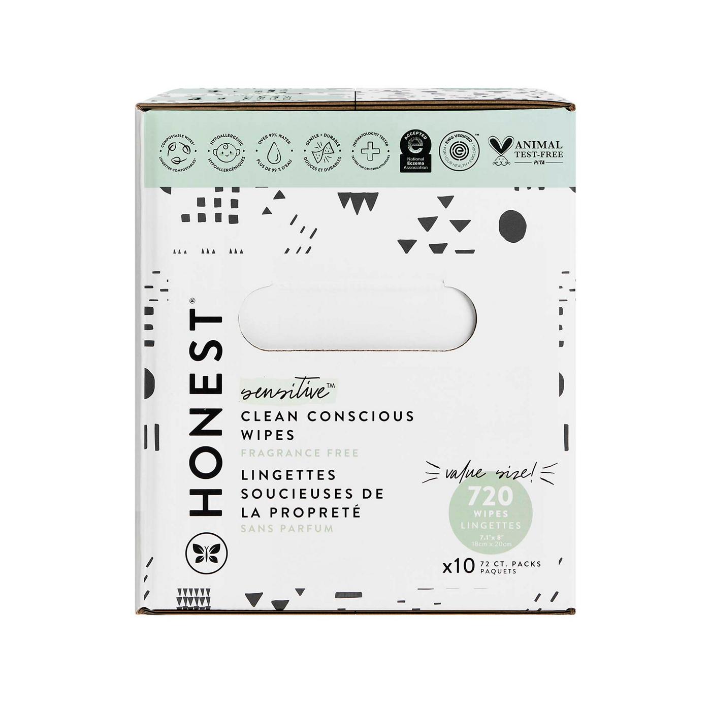 The Honest Company Sensitive Baby Wipes - Fragrance Free, 10 Pk; image 3 of 4