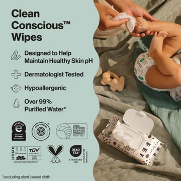 The Honest Company Sensitive Baby Wipes - Fragrance Free, 10 Pk
