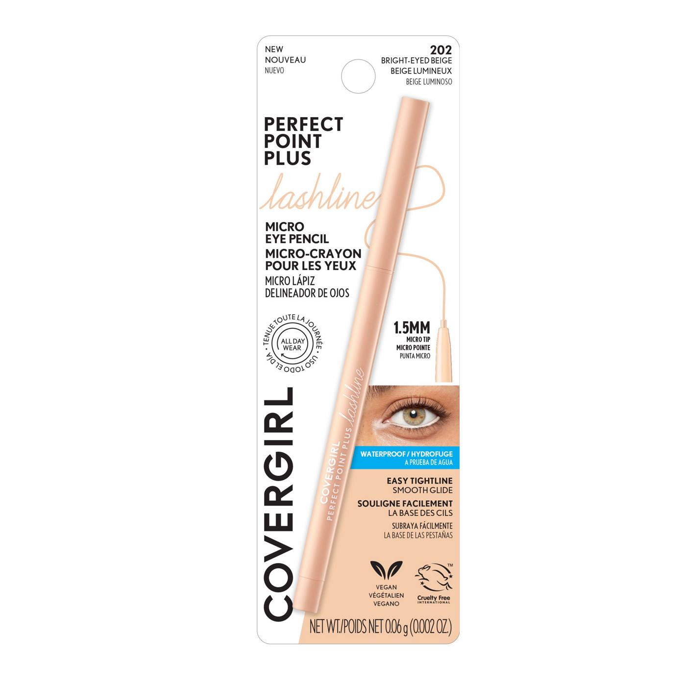 Covergirl Perfect Point Plus Lashline Waterproof Micro Eye Pencil - Bright-Eyed Beige; image 1 of 2