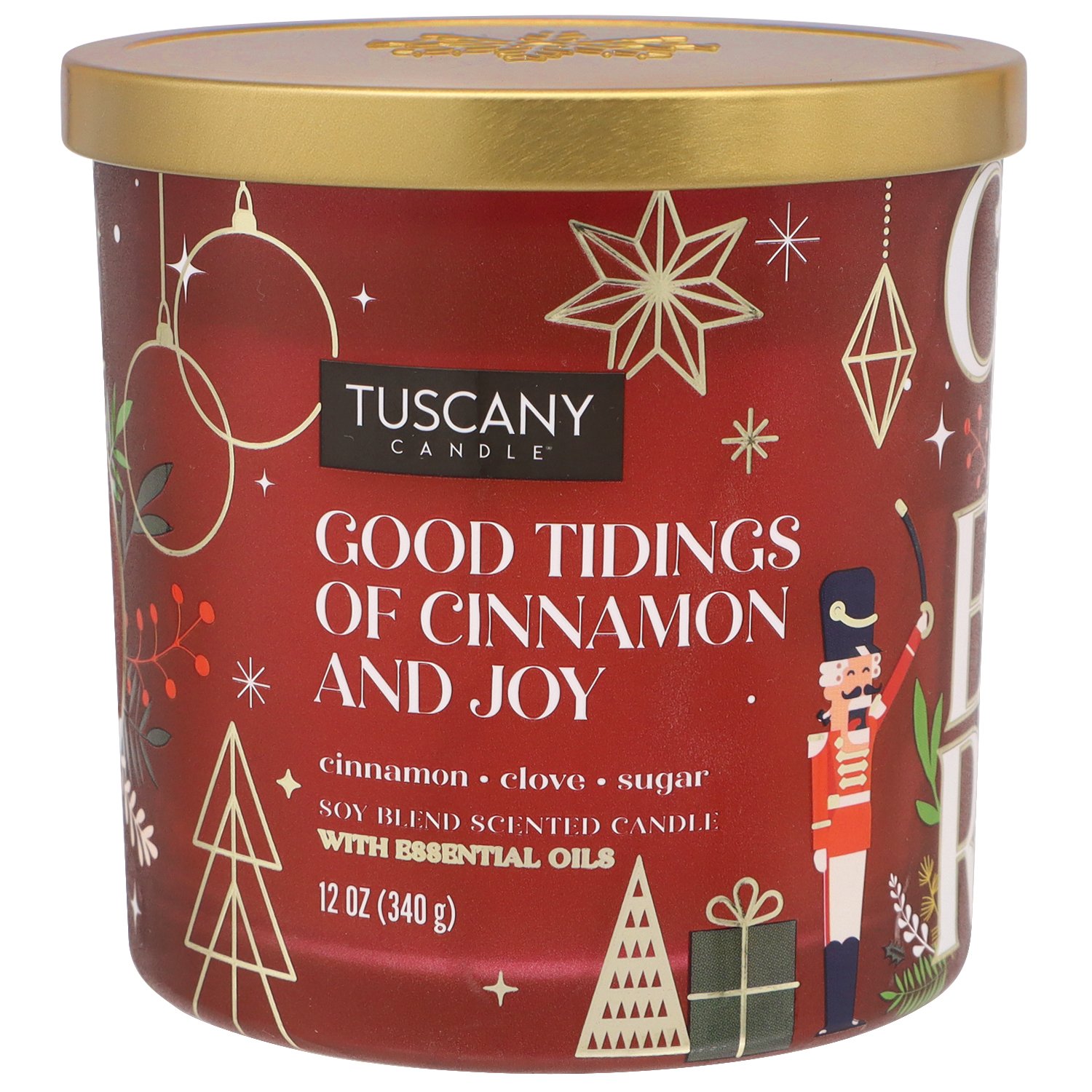 Tuscany Candle Good Tidings of Cinnamon & Joy Scented Christmas