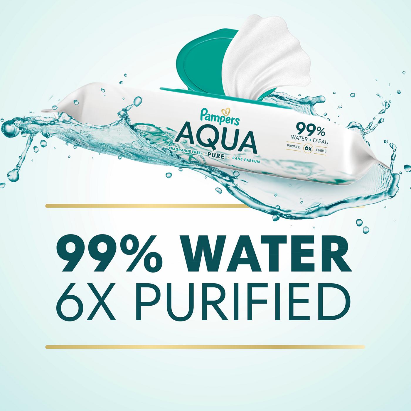 Pampers Aqua Pure Baby Wipes 12 pk; image 3 of 10