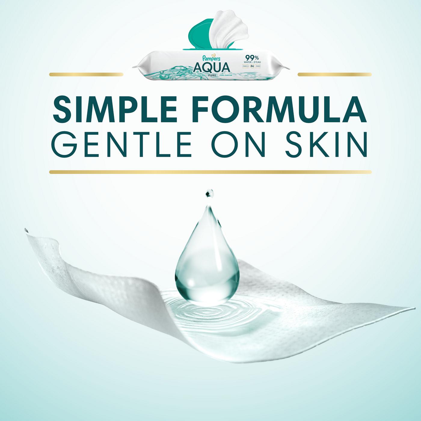 Pampers Aqua Pure Baby Wipes 12 pk; image 6 of 10