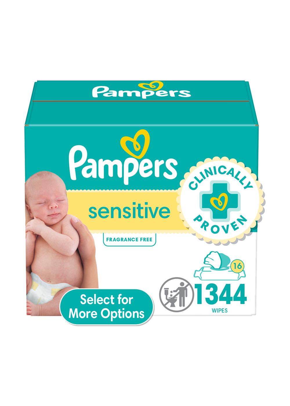 Pampers Sensitive Skin Baby Wipes; image 1 of 10