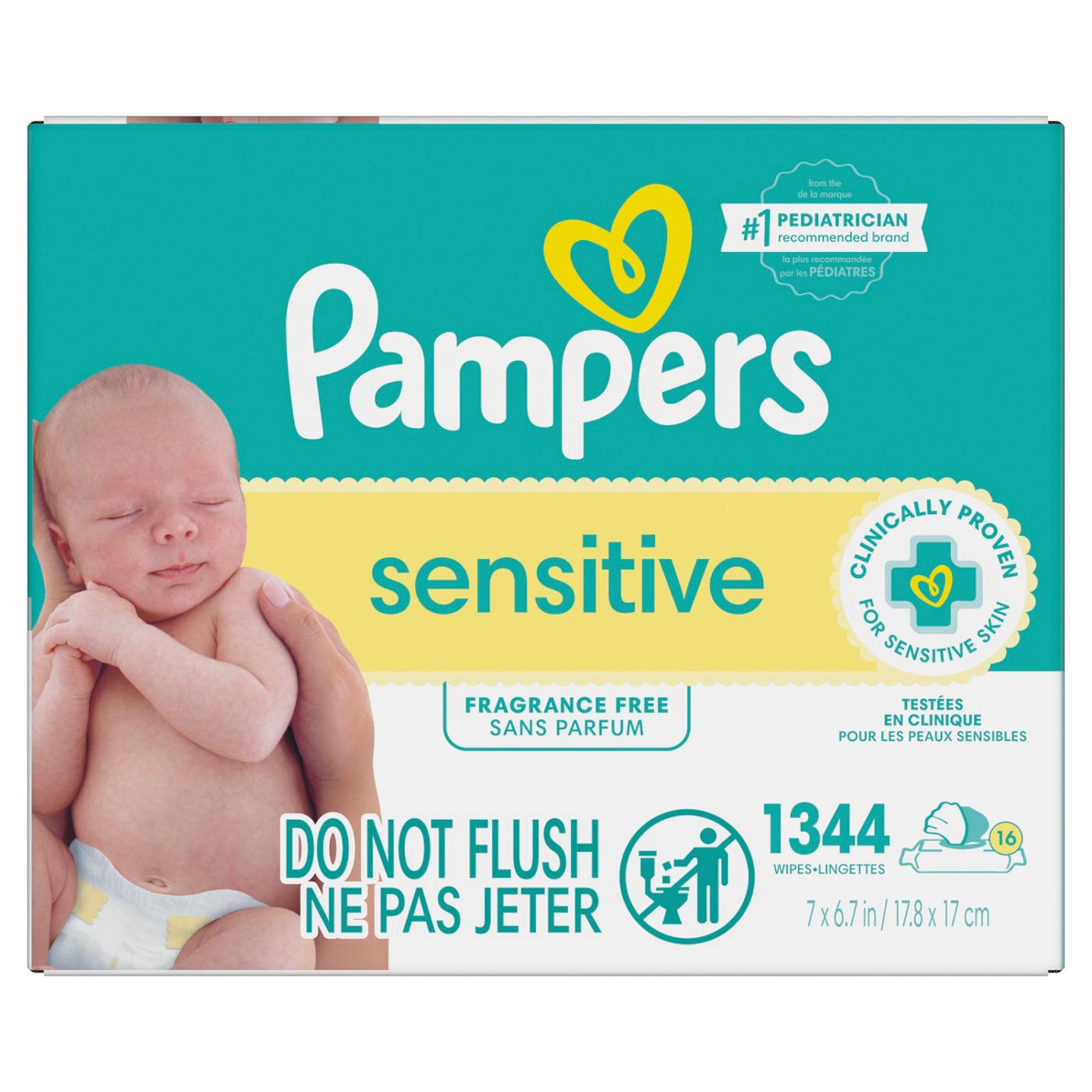 Pampers Sensitive Skin Baby Wipes; image 6 of 10