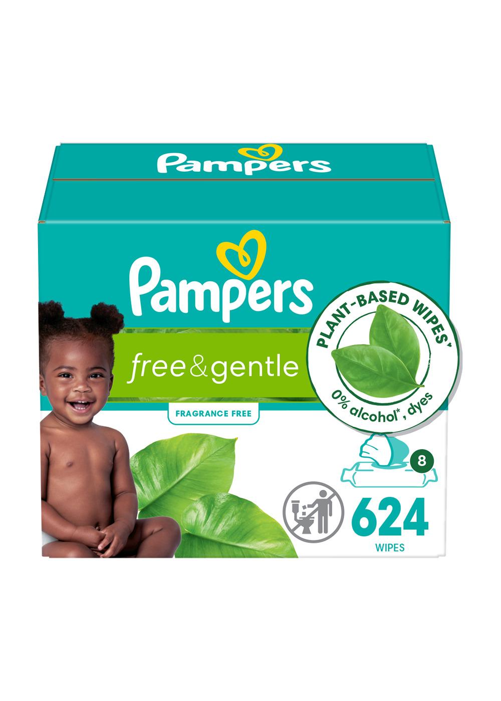 Pampers Free & Gentle Baby Wipes 8 pk; image 1 of 10