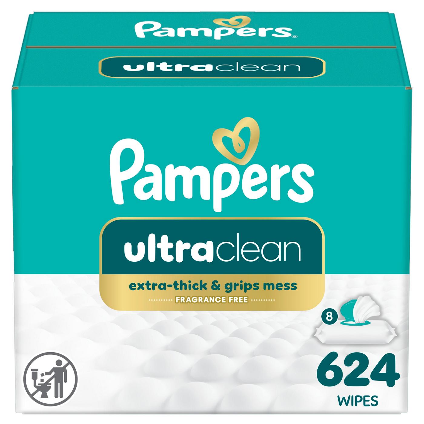 Pampers Free & Gentle Baby Wipes 8 pk; image 1 of 9