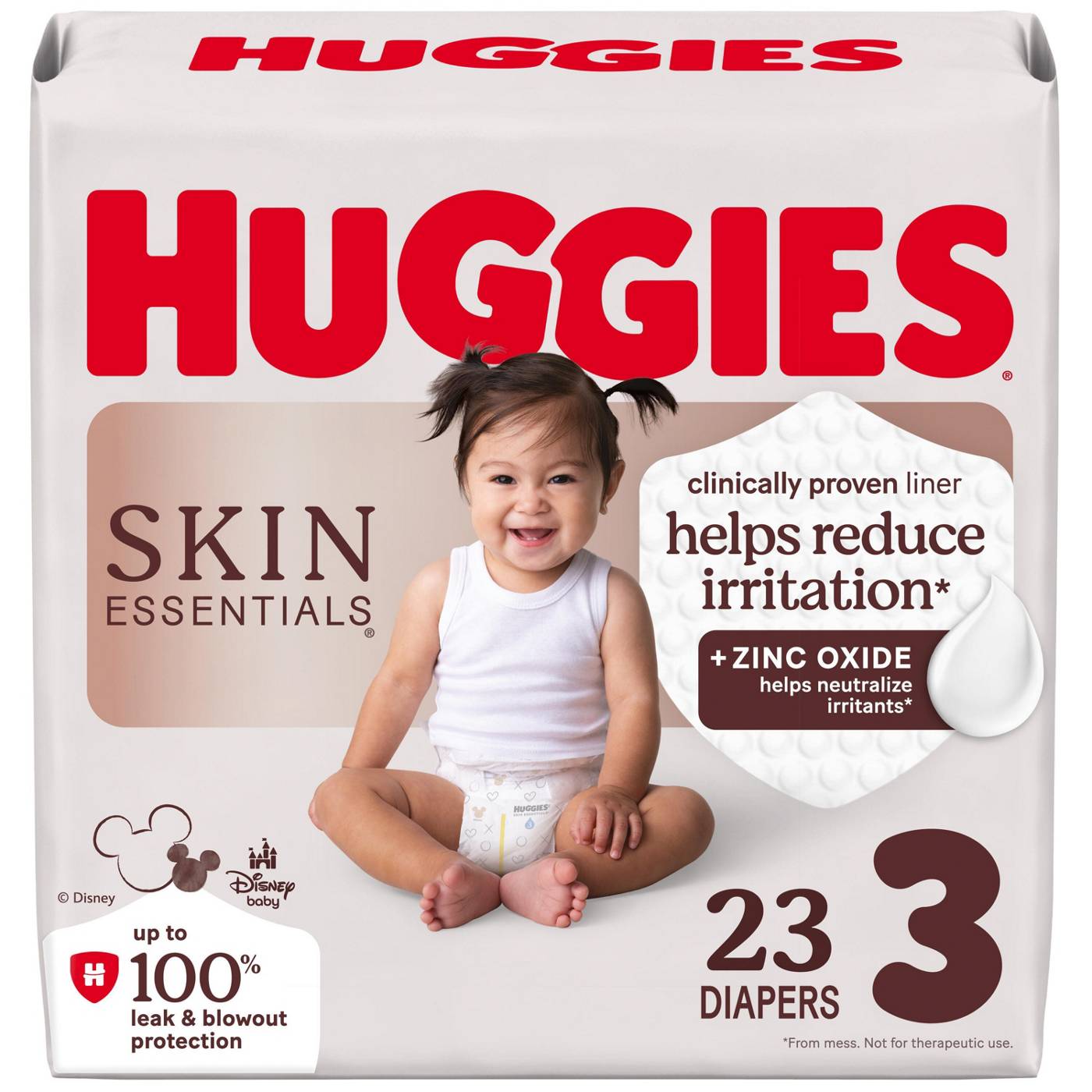 Huggies Skin Essentials Baby Diapers, Size 3 (16-28 lbs); image 1 of 5