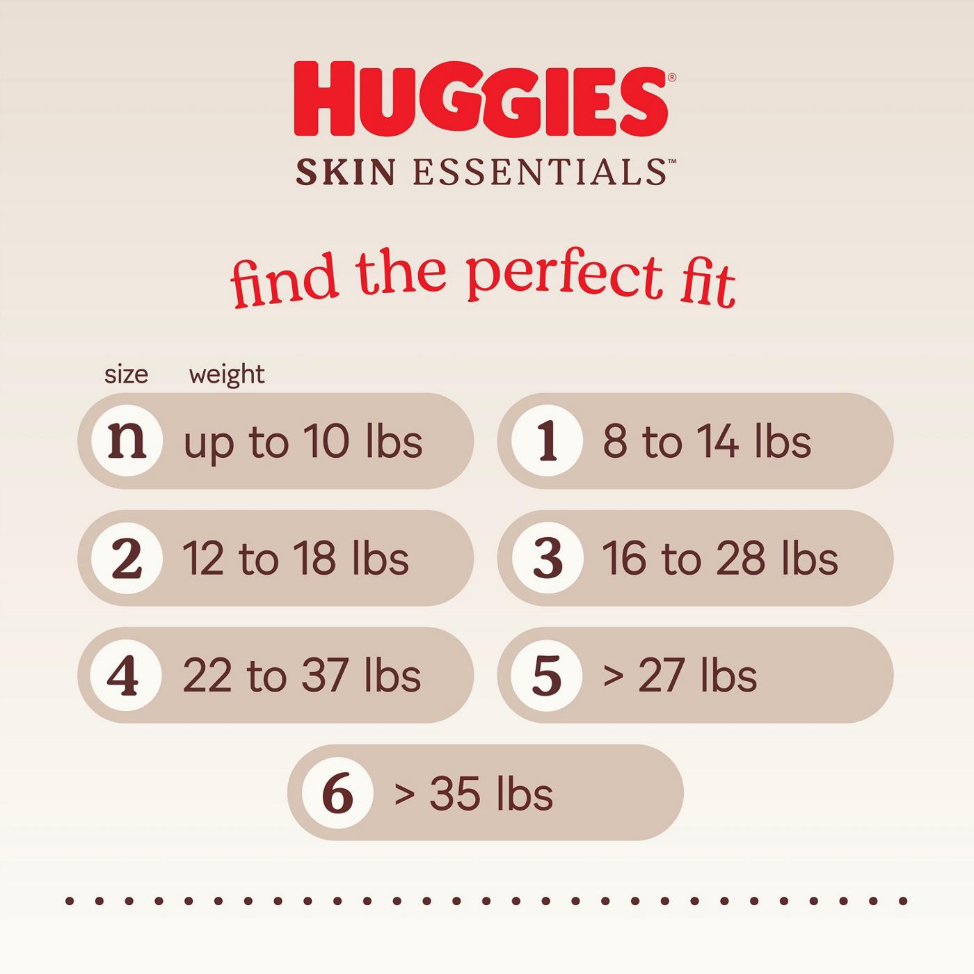 Huggies Skin Essentials Baby Diapers, Size 4 (22-37 lbs); image 5 of 8
