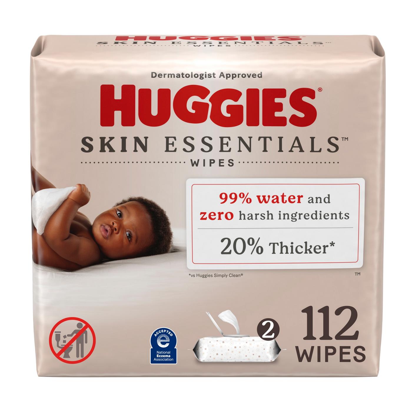 Huggies Skin Essentials Baby Wipes 2 Pk; image 1 of 8