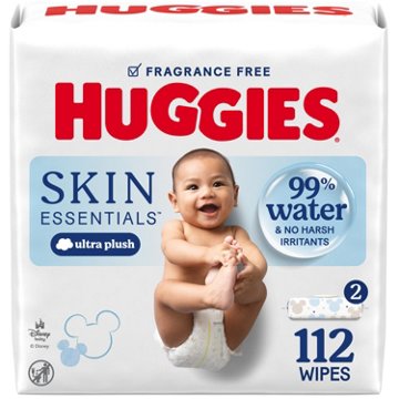 Huggies Skin Essentials Baby Wipes 2 pk