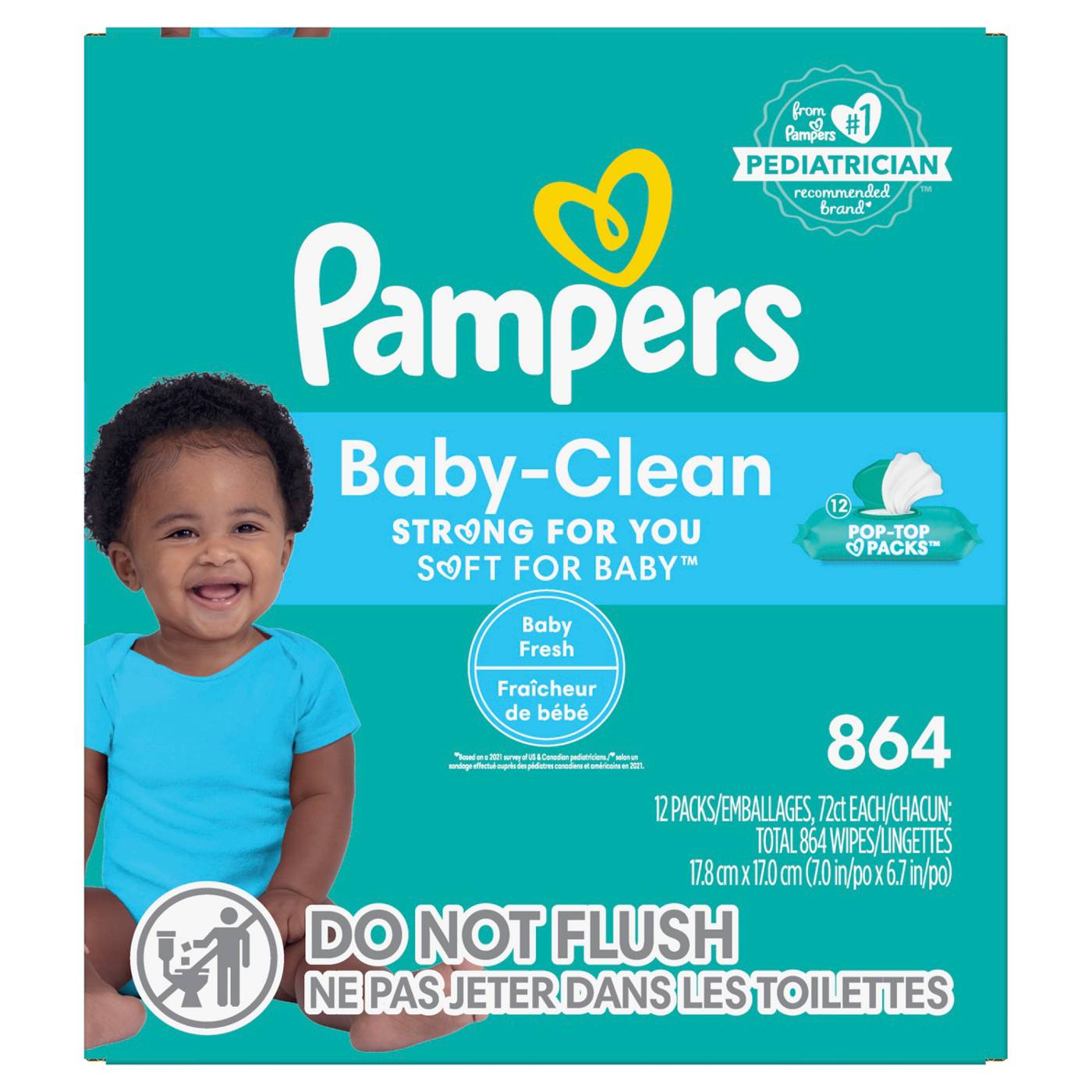 Pampers Baby Clean Baby Wipes - Fresh Scented  12 pk; image 6 of 9