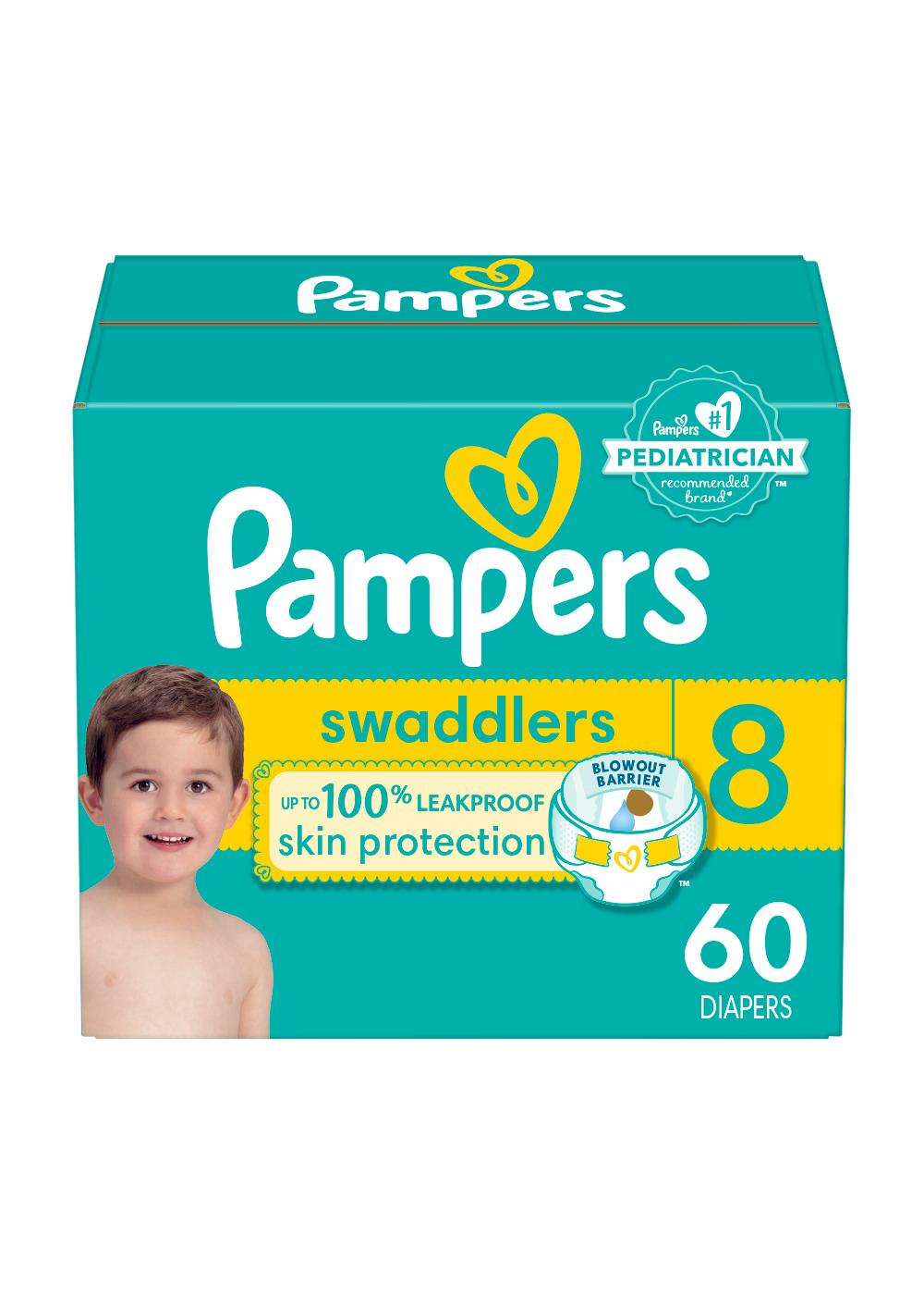 Pampers Swaddlers 360 Diapers - Size 8; image 1 of 10