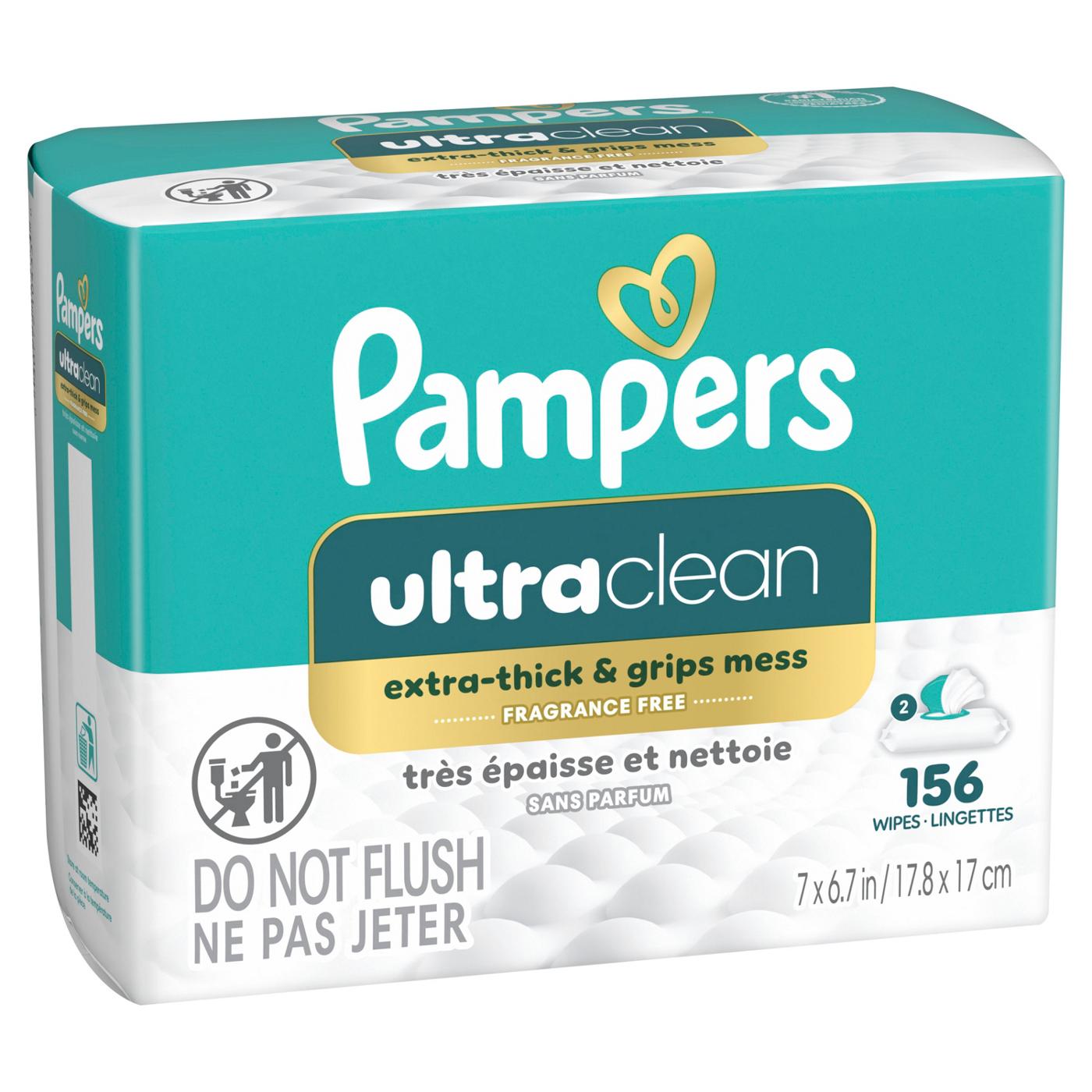 Pampers Free & Gentle Plant Based Baby Wipes 2 pk; image 4 of 10