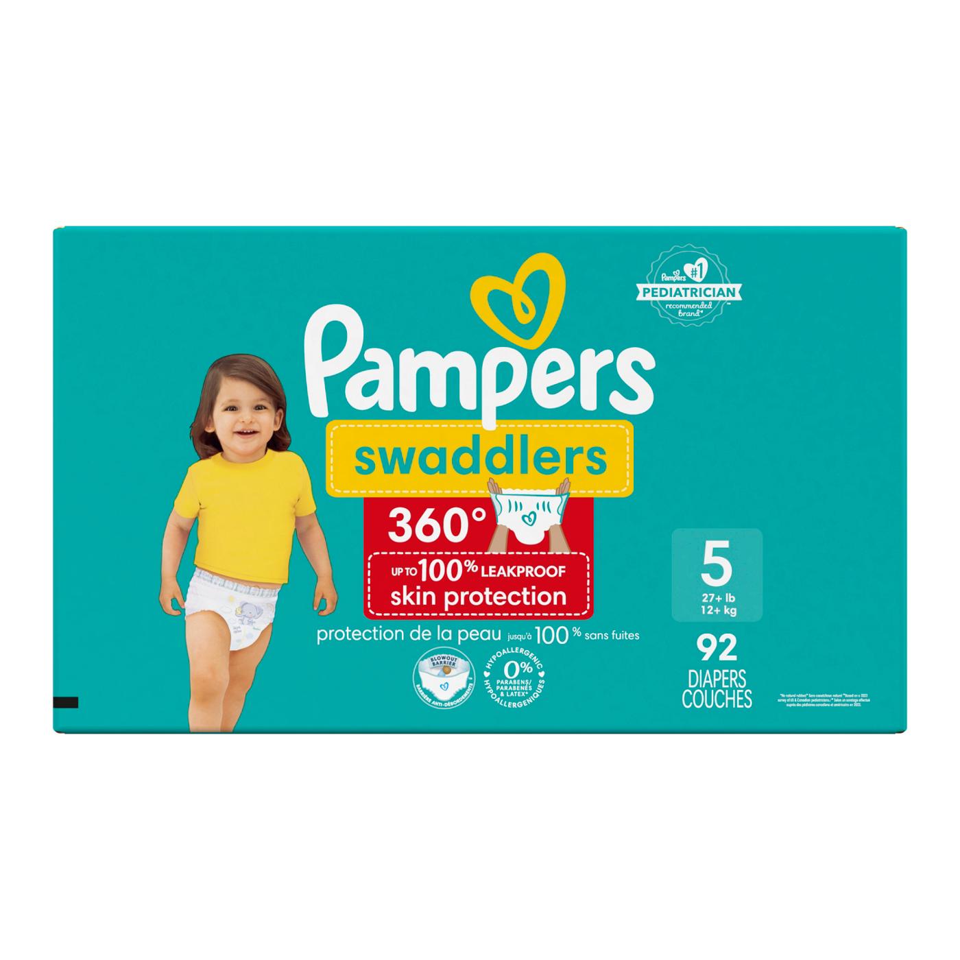 Pampers Swaddlers 360 Diapers - Size 5; image 5 of 10