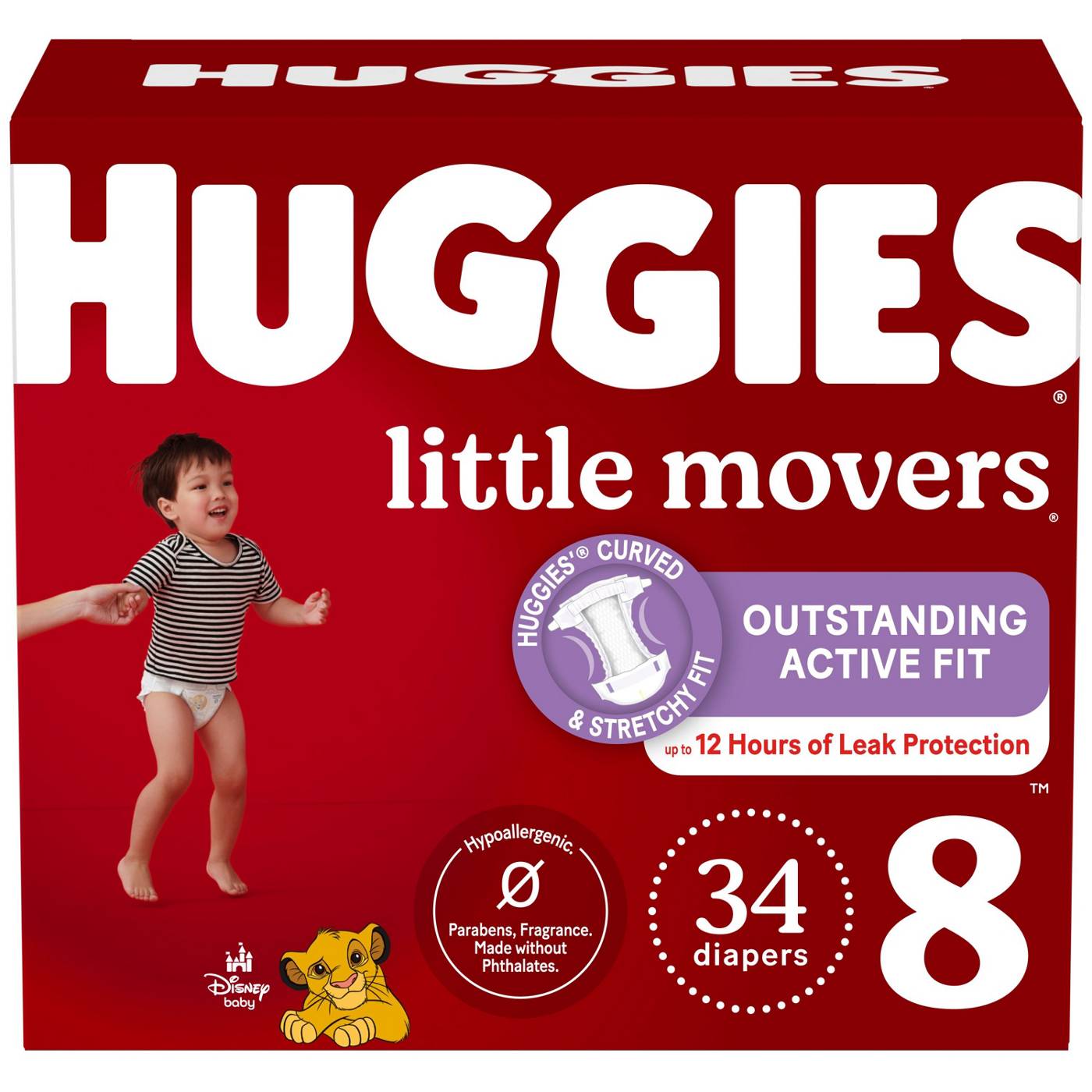 Huggies Little Movers Diapers Size 8; image 1 of 6