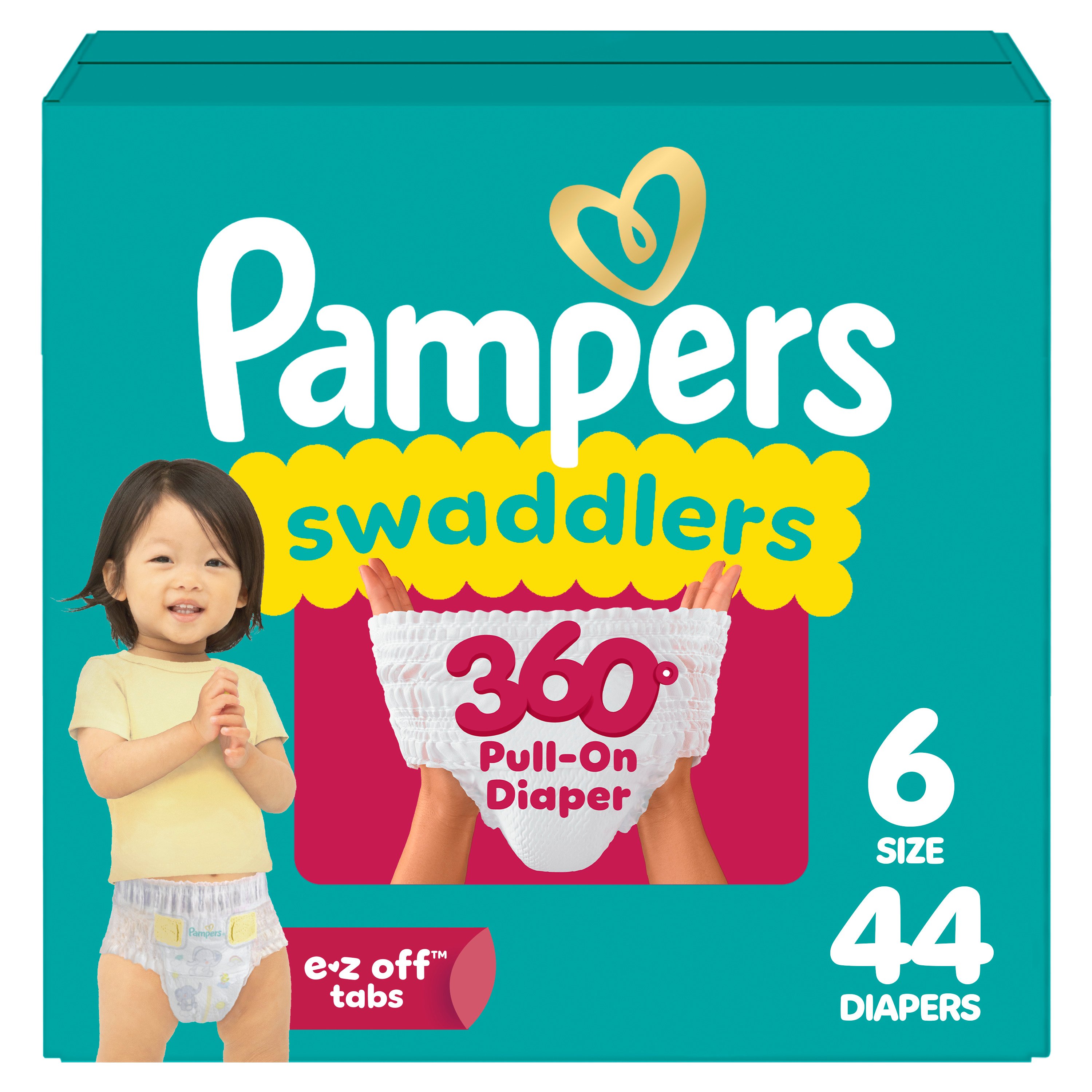 Pampers Swaddlers 360 Diapers - Size 6 - Shop Diapers at H-E-B