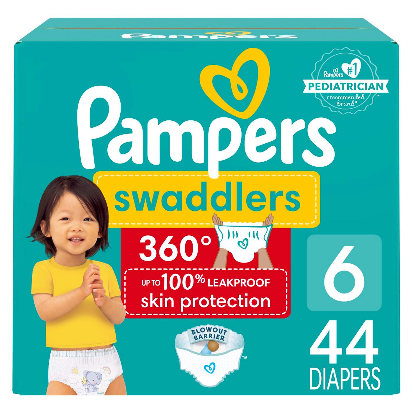 Pampers Swaddlers 360 Diapers - Size 6; image 1 of 10