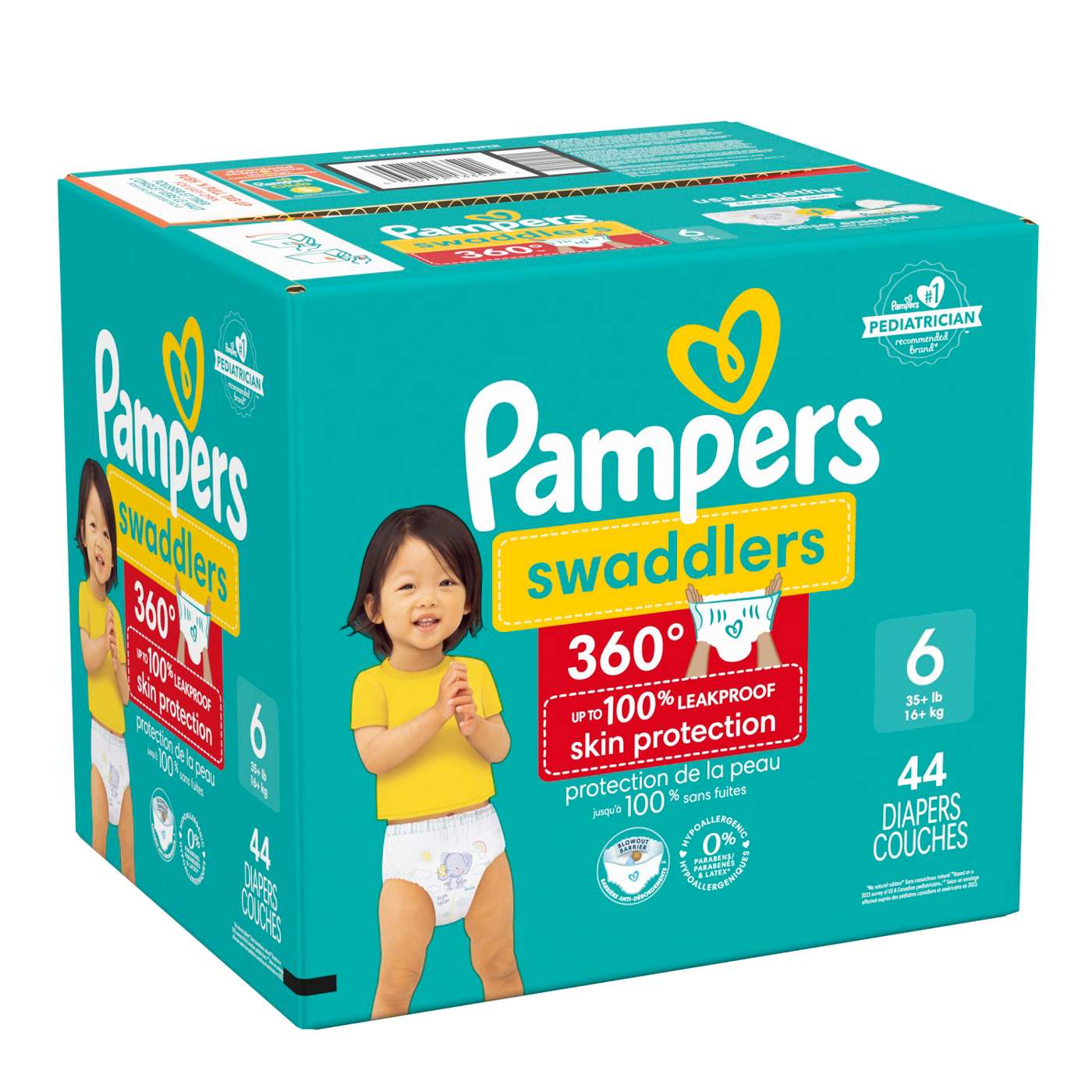 Pampers Swaddlers 360 Diapers - Size 6; image 4 of 10