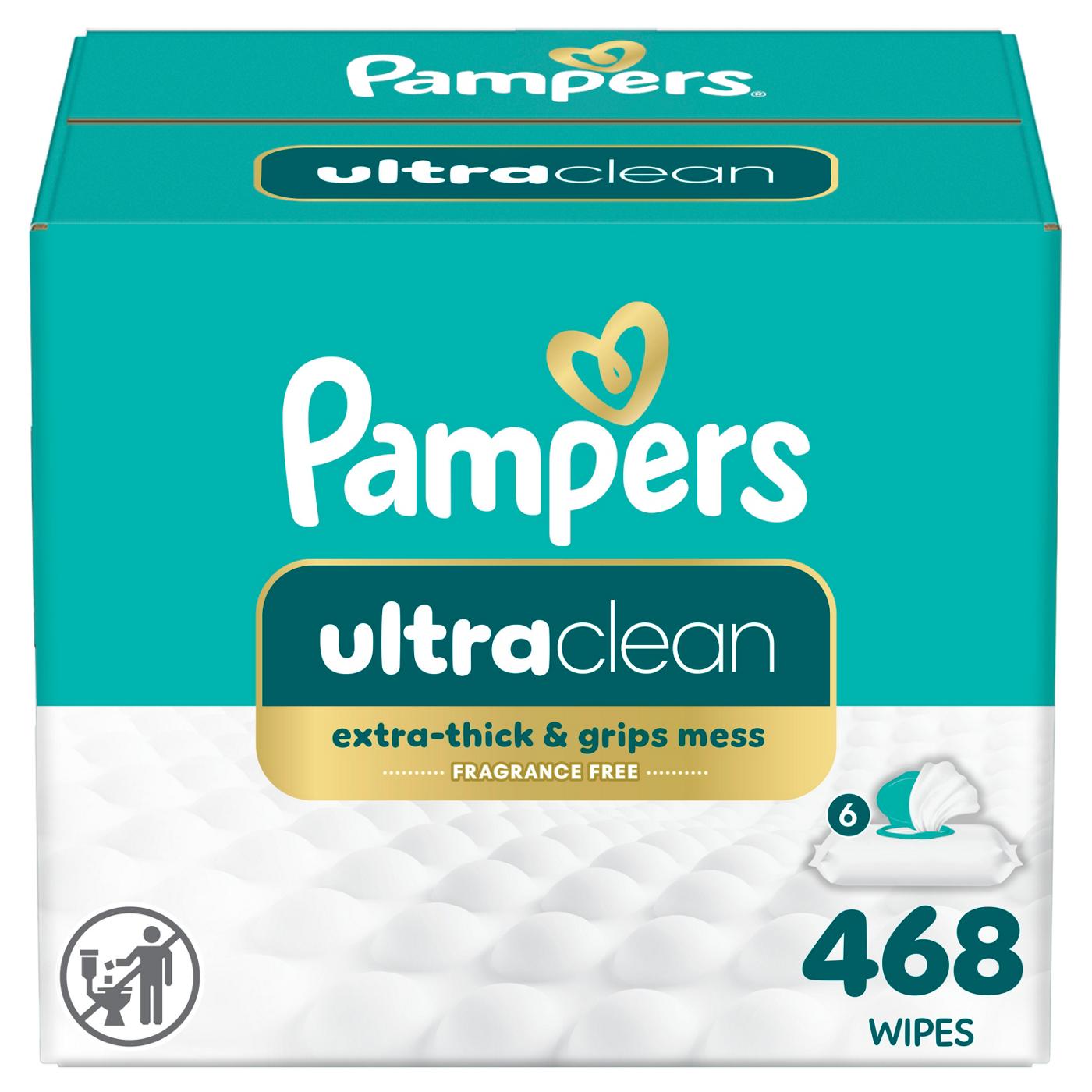 Pampers Free & Gentle Plant Based Baby Wipes 6 pk; image 1 of 10