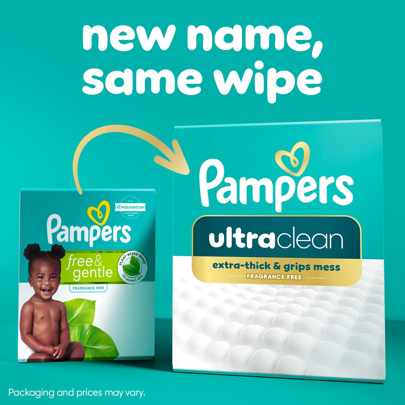 Pampers Free & Gentle Plant Based Baby Wipes 4 pk; image 5 of 8