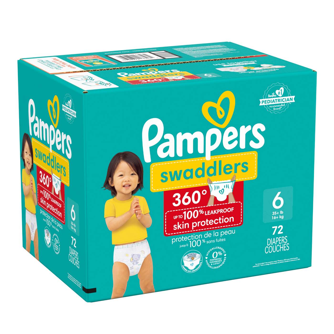 Pampers Swaddlers 360 Degrees Pull On Diaper - Size 6; image 4 of 10