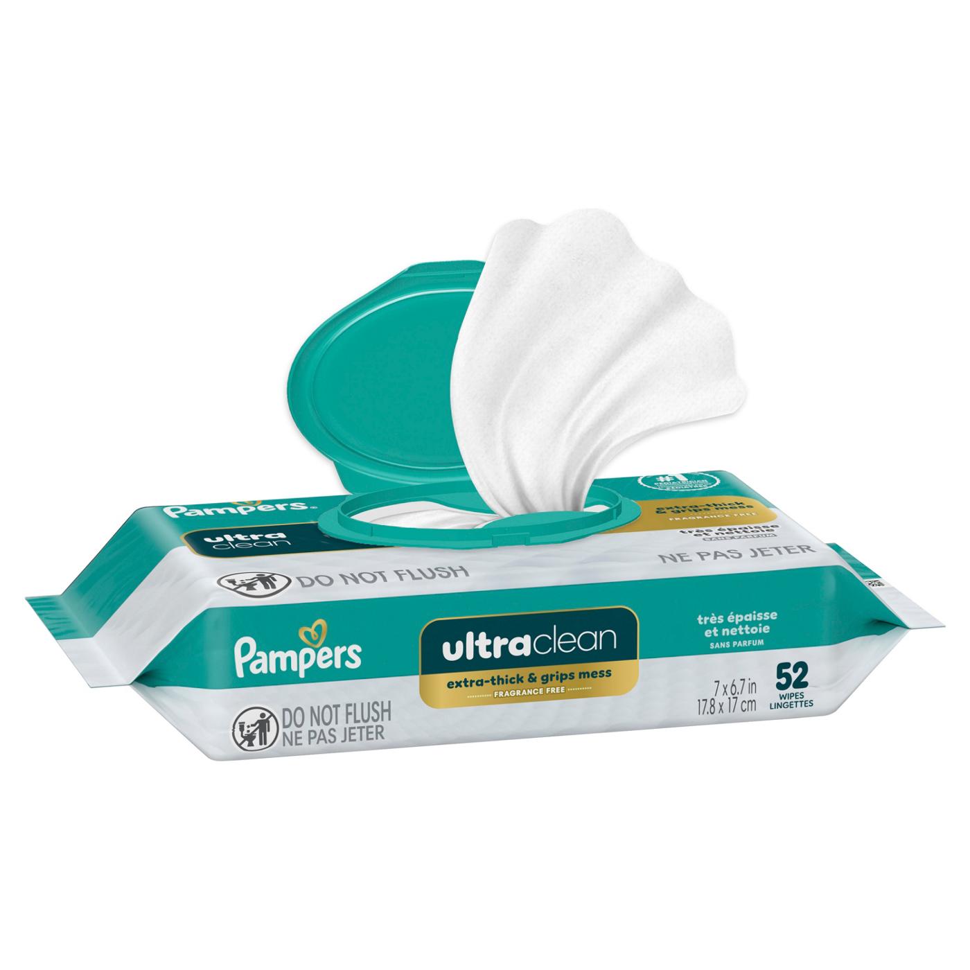 Pampers Free & Gentle Plant Based Baby Wipes; image 3 of 10