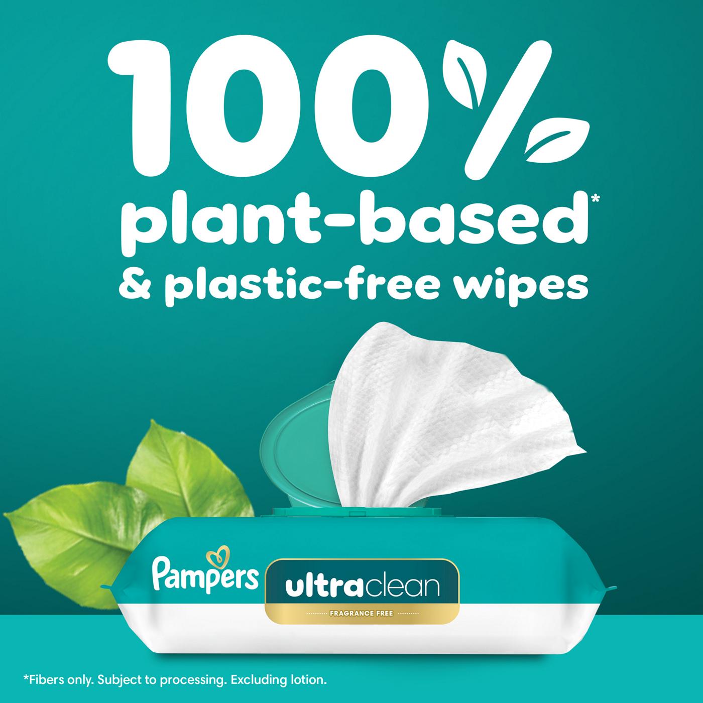 Pampers Free & Gentle Plant Based Baby Wipes; image 4 of 10