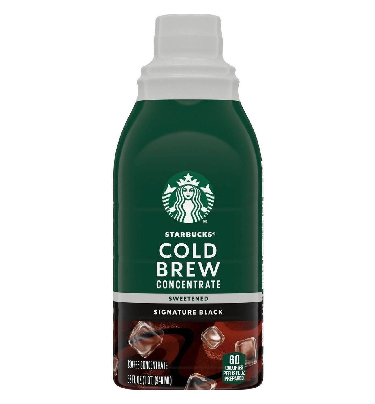 Starbucks Cold Brew Coffee Concentrate Signature Black - Sweetened; image 1 of 6