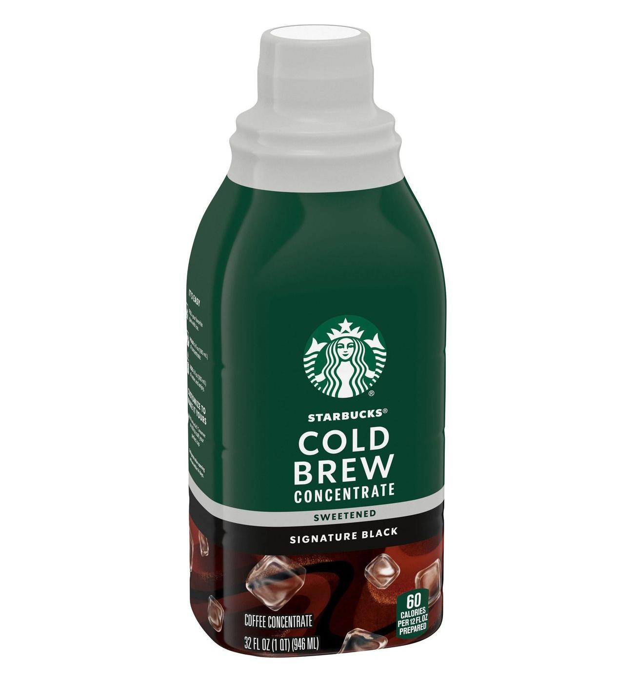 Starbucks Cold Brew Coffee Concentrate Signature Black - Sweetened; image 3 of 6