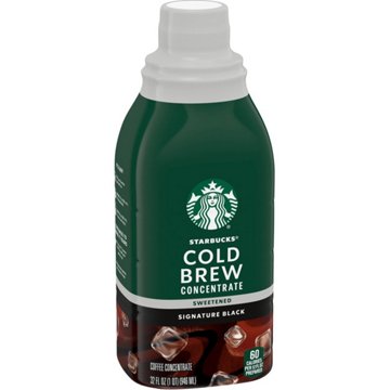 Starbucks Cold Brew Coffee Concentrate Signature Black - Sweetened