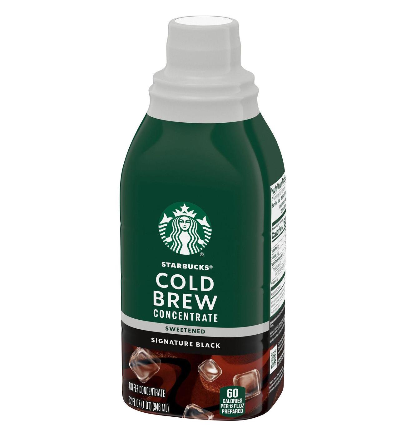 Starbucks Cold Brew Coffee Concentrate Signature Black - Sweetened; image 5 of 6