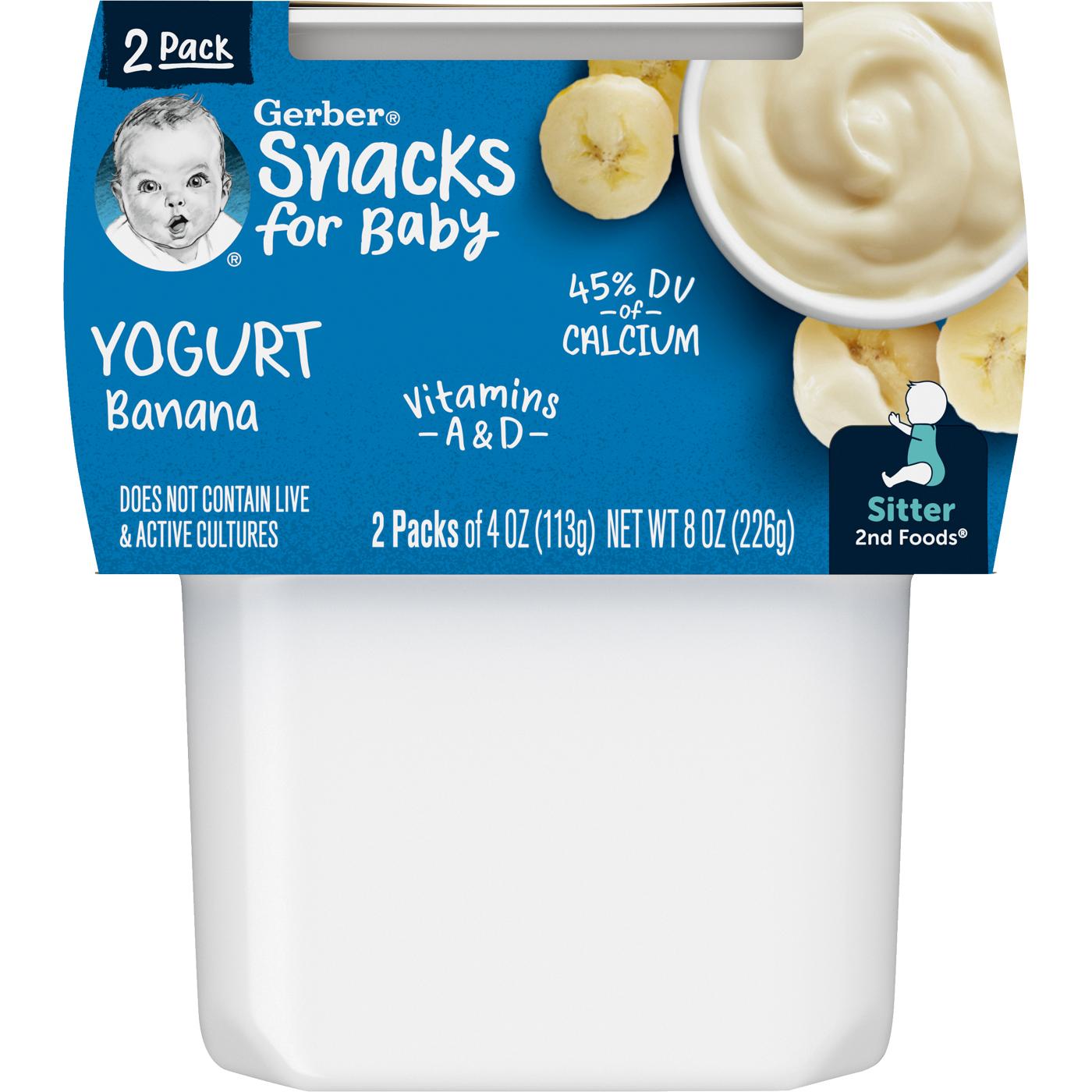 Gerber Snacks for Baby 2nd Foods - Banana Yogurt; image 1 of 3