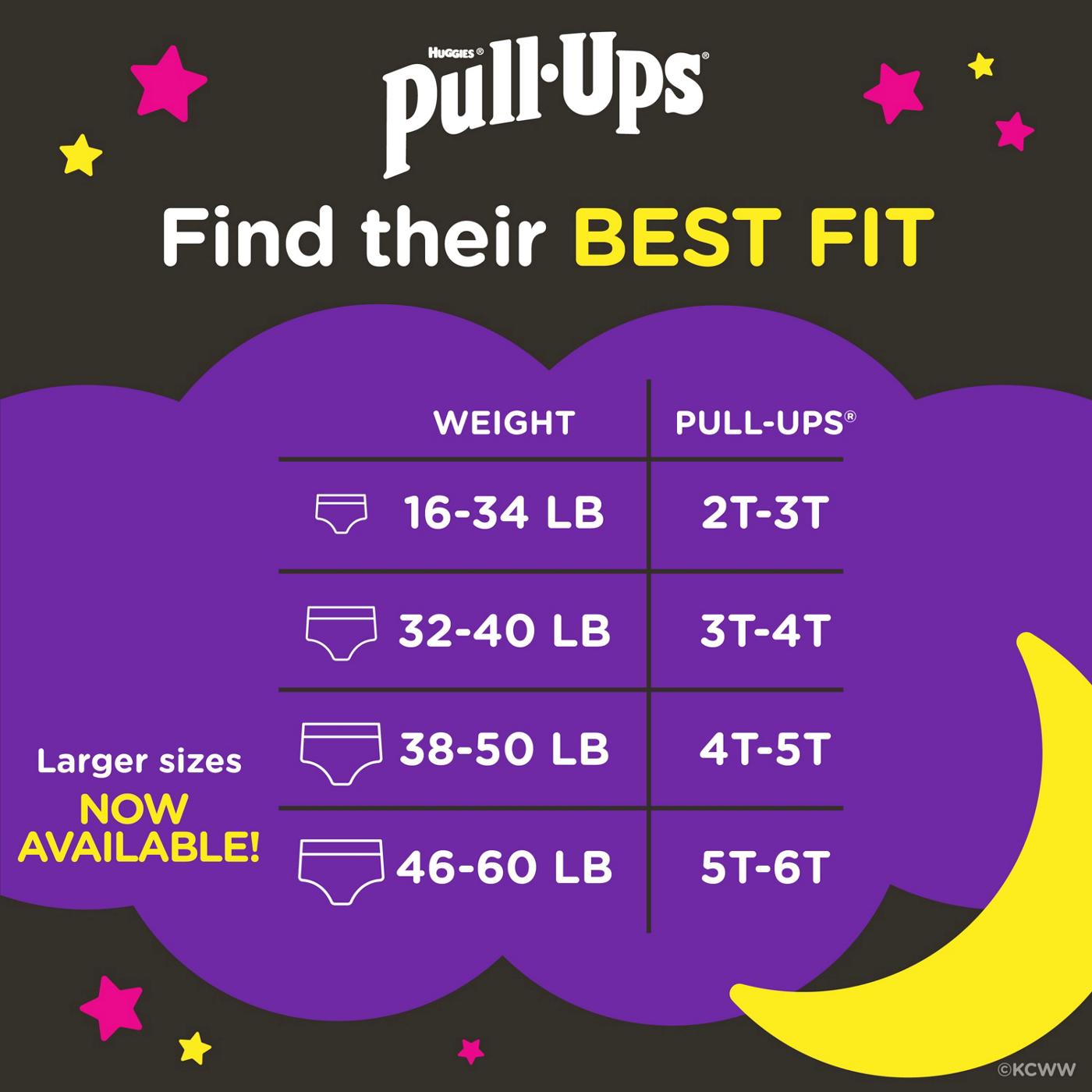 Pull-Ups Girls' Night-Time Potty Training Pants - 4T-5T; image 7 of 8