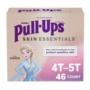Pull-Ups Girls' Skin Essentials Training Pants - 4T-5T, 46 ct