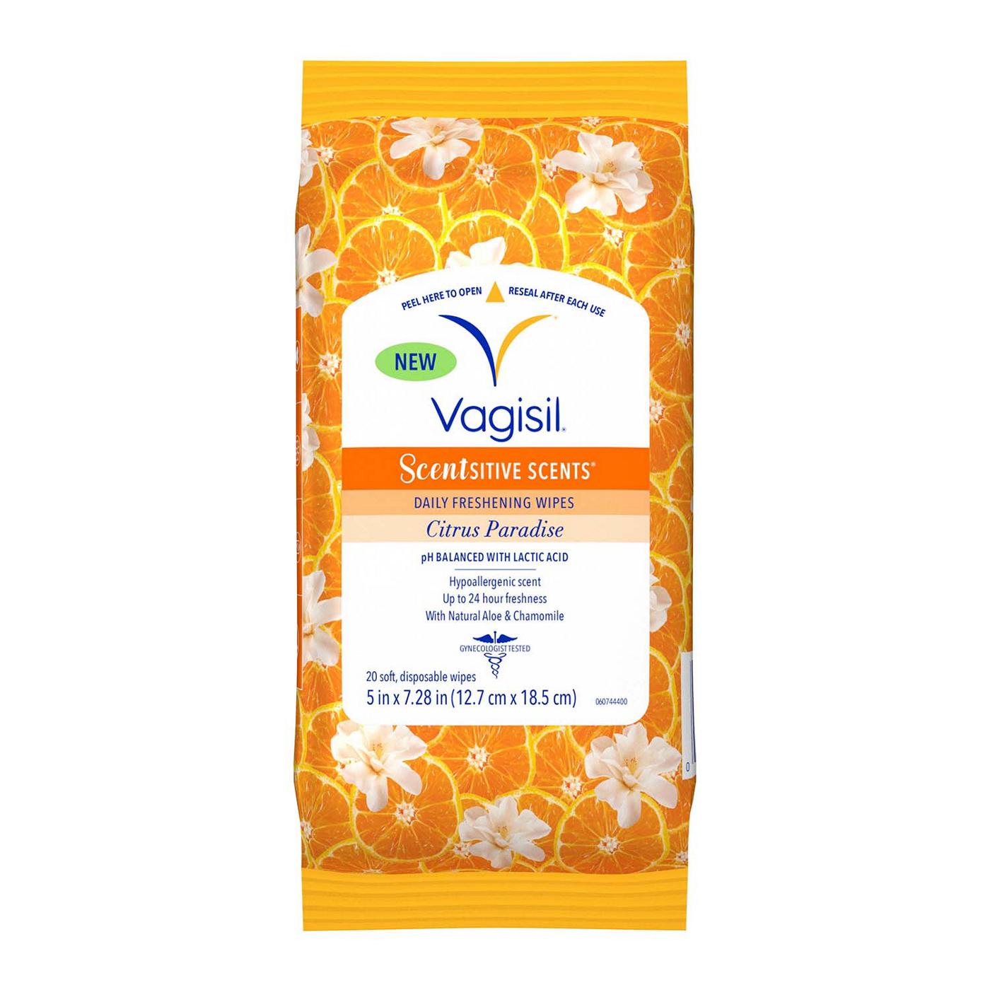 Vagisil Wipes - Citrus Paradise; image 1 of 2