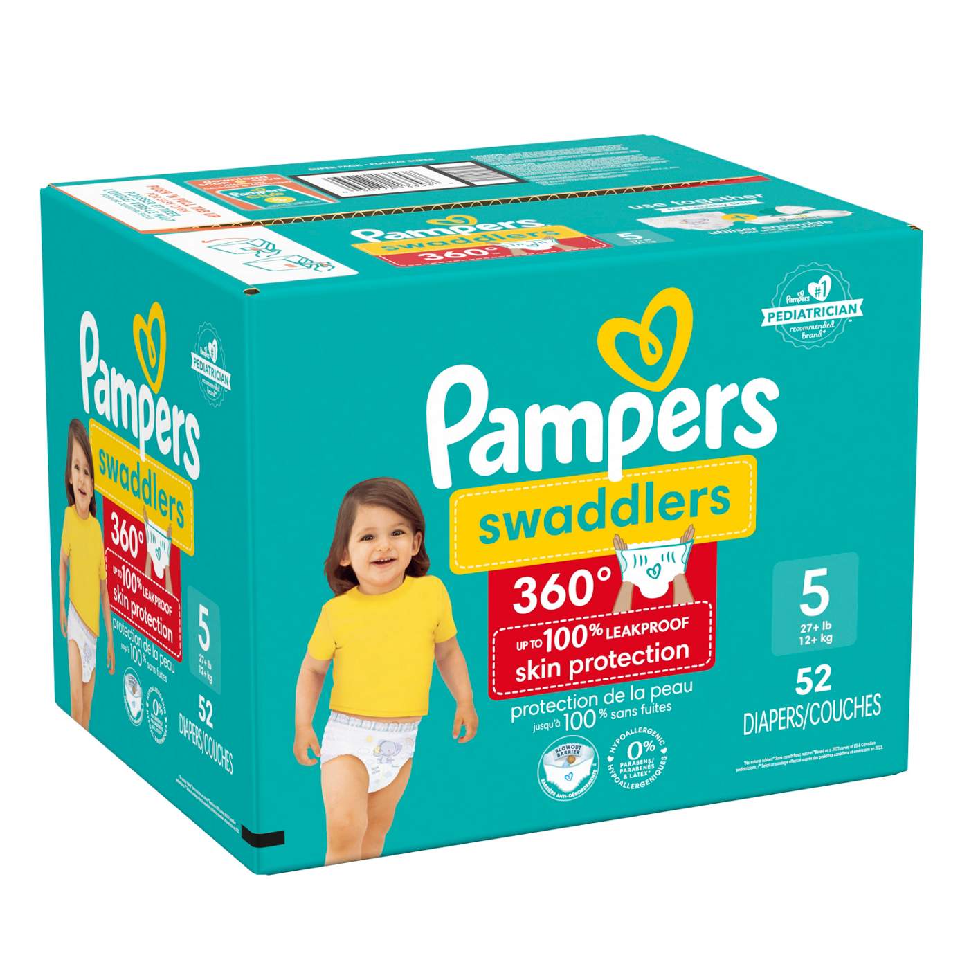 Pampers Swaddlers 360 Diapers - Size 5; image 9 of 10