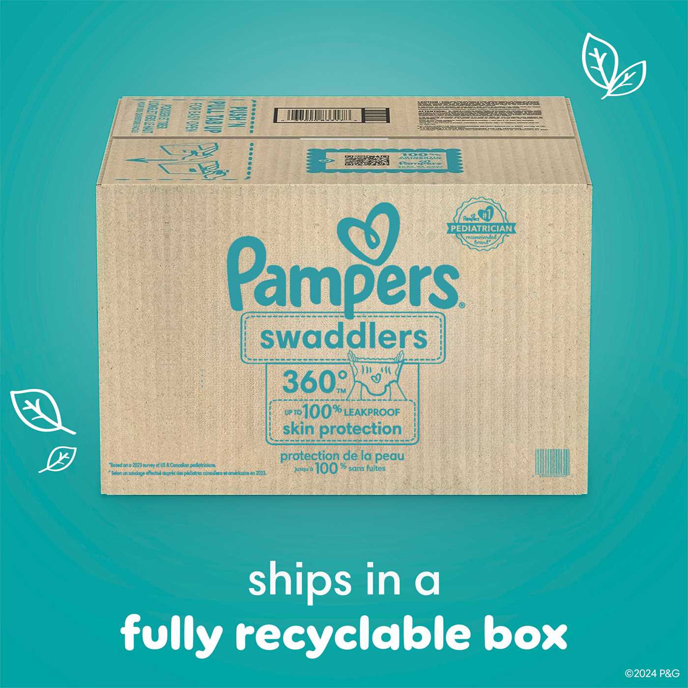 Pampers Swaddlers 360 Diapers - Size 4; image 9 of 10